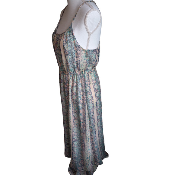 American Eagle Paisley Boho Print Maxi Dress - sheer and flowy - size M - Picture 9 of 16